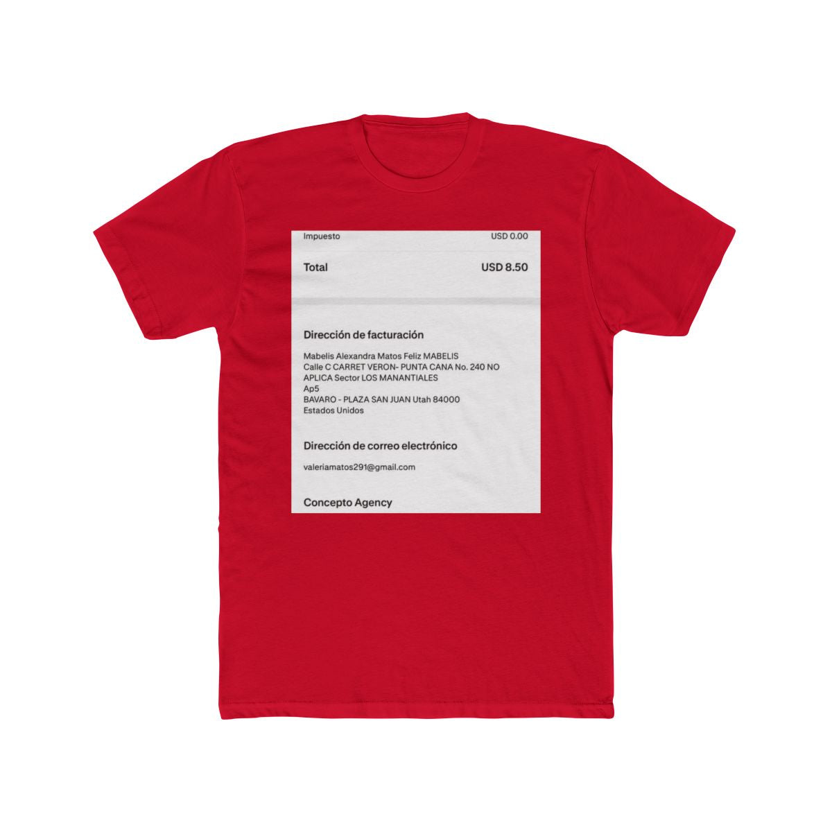 Mabelis Alexandra Matos Feliz's Custom T-Shirt