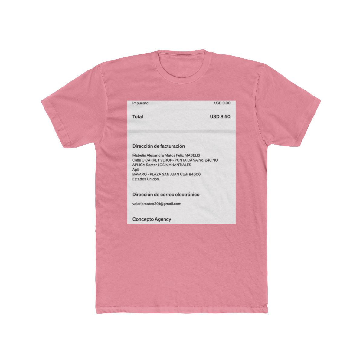 Mabelis Alexandra Matos Feliz's Custom T-Shirt