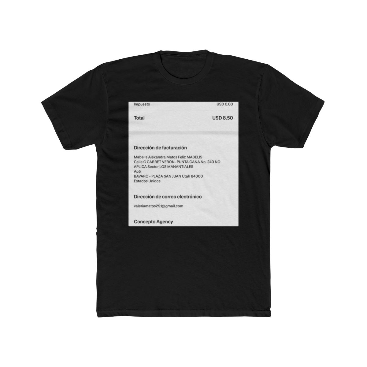 Mabelis Alexandra Matos Feliz's Custom T-Shirt