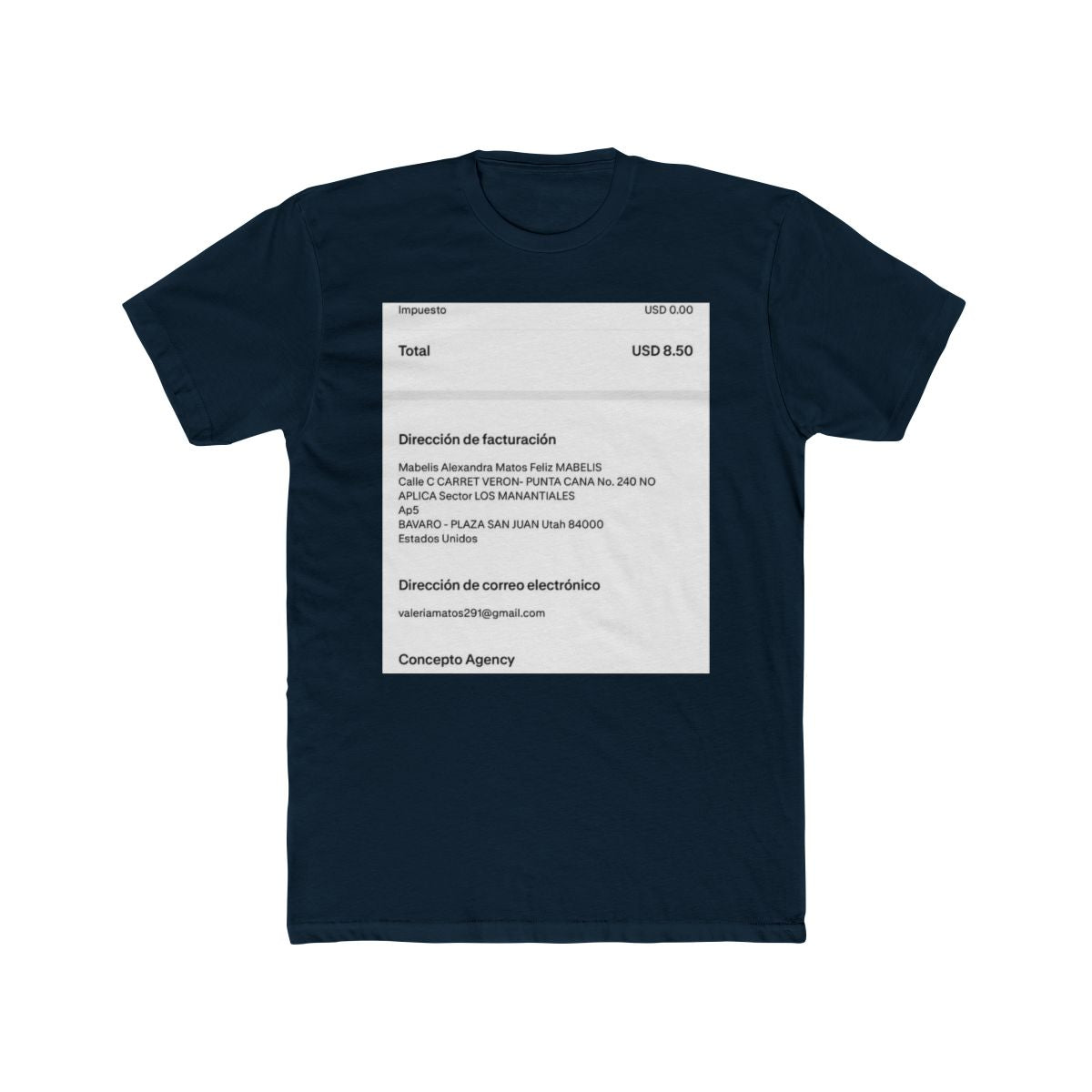 Mabelis Alexandra Matos Feliz's Custom T-Shirt