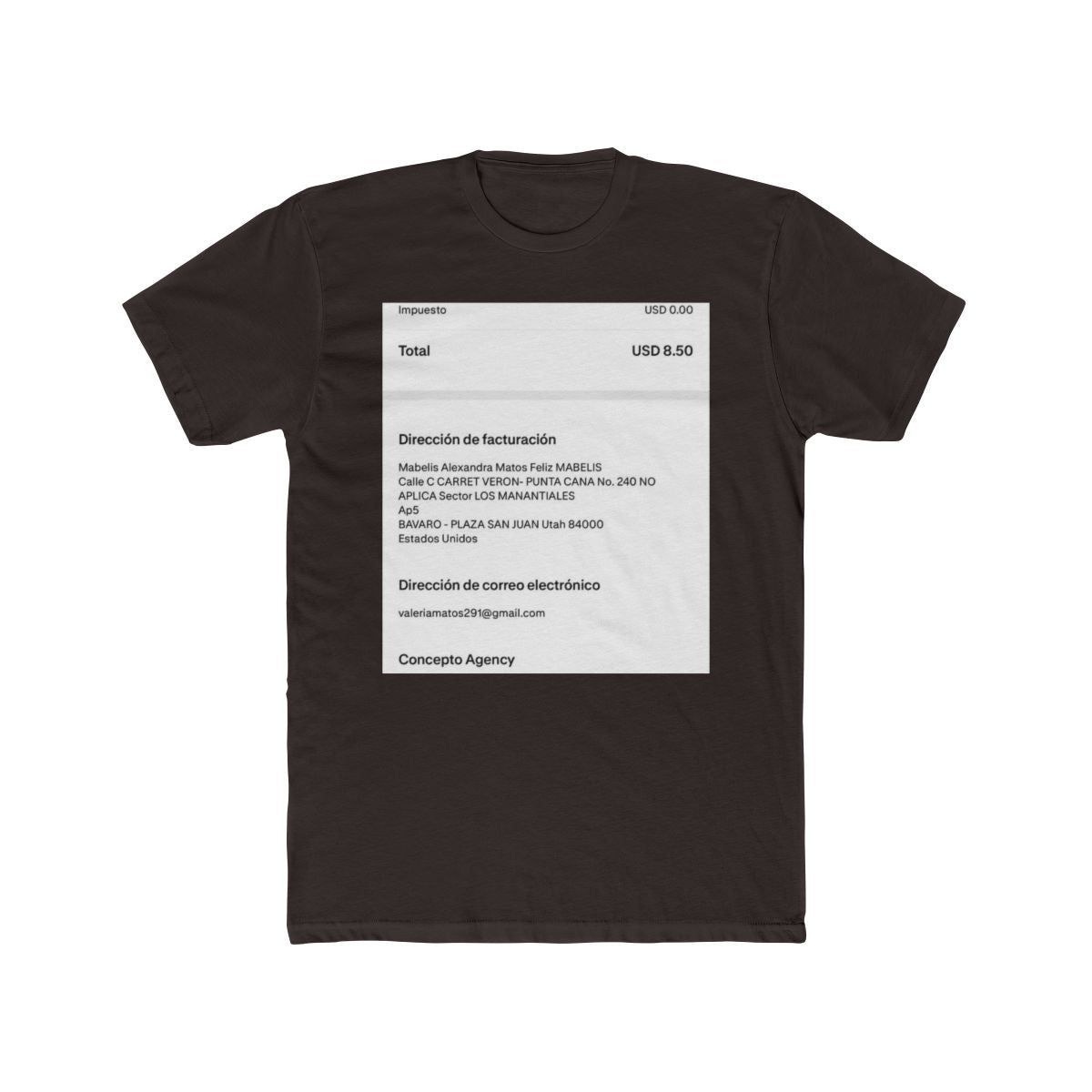 Mabelis Alexandra Matos Feliz's Custom T-Shirt