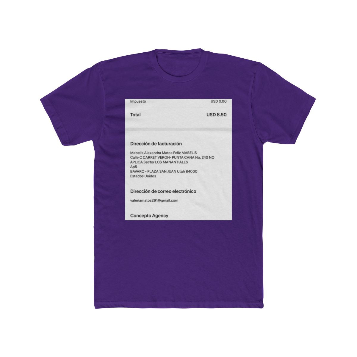 Mabelis Alexandra Matos Feliz's Custom T-Shirt