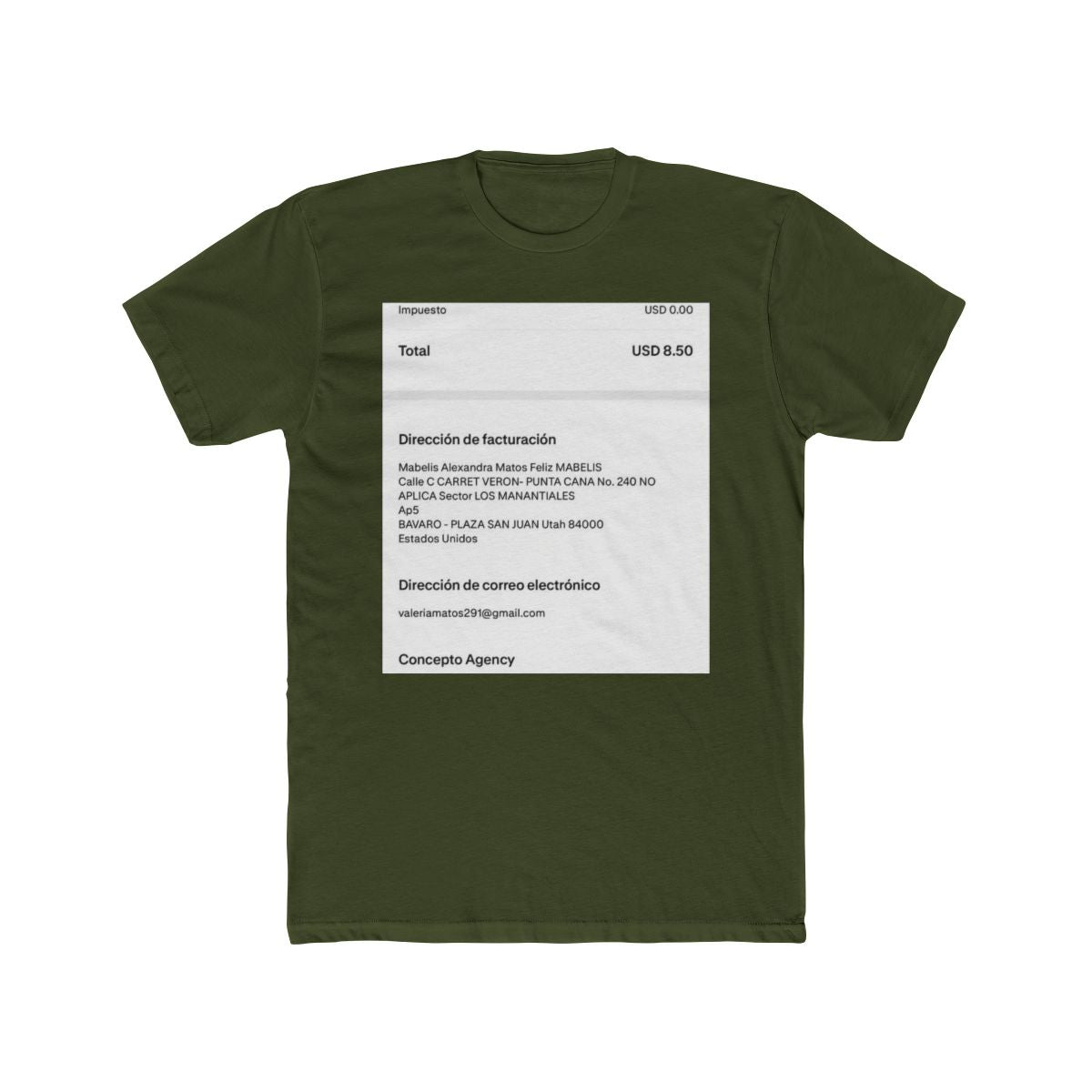 Mabelis Alexandra Matos Feliz's Custom T-Shirt