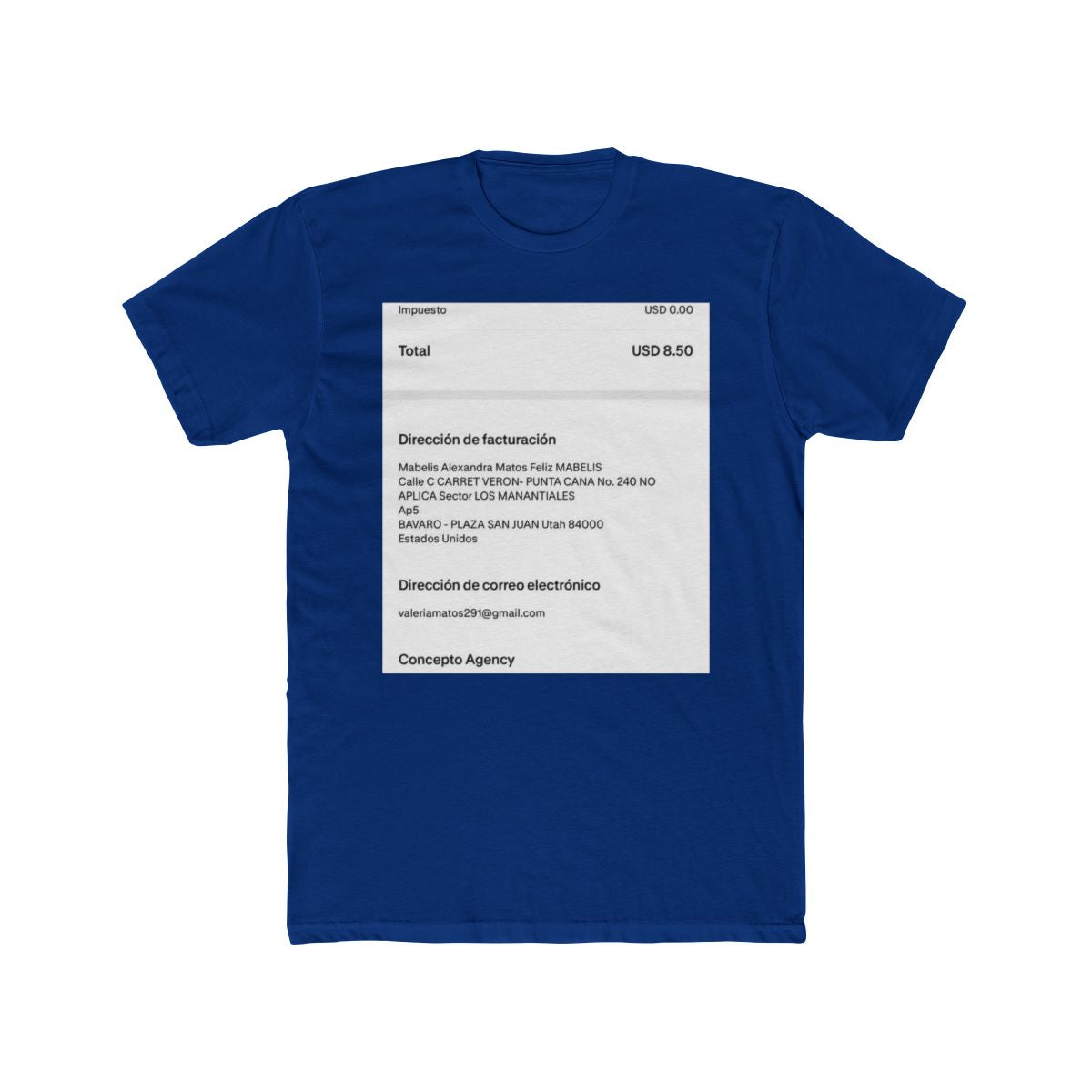 Mabelis Alexandra Matos Feliz's Custom T-Shirt