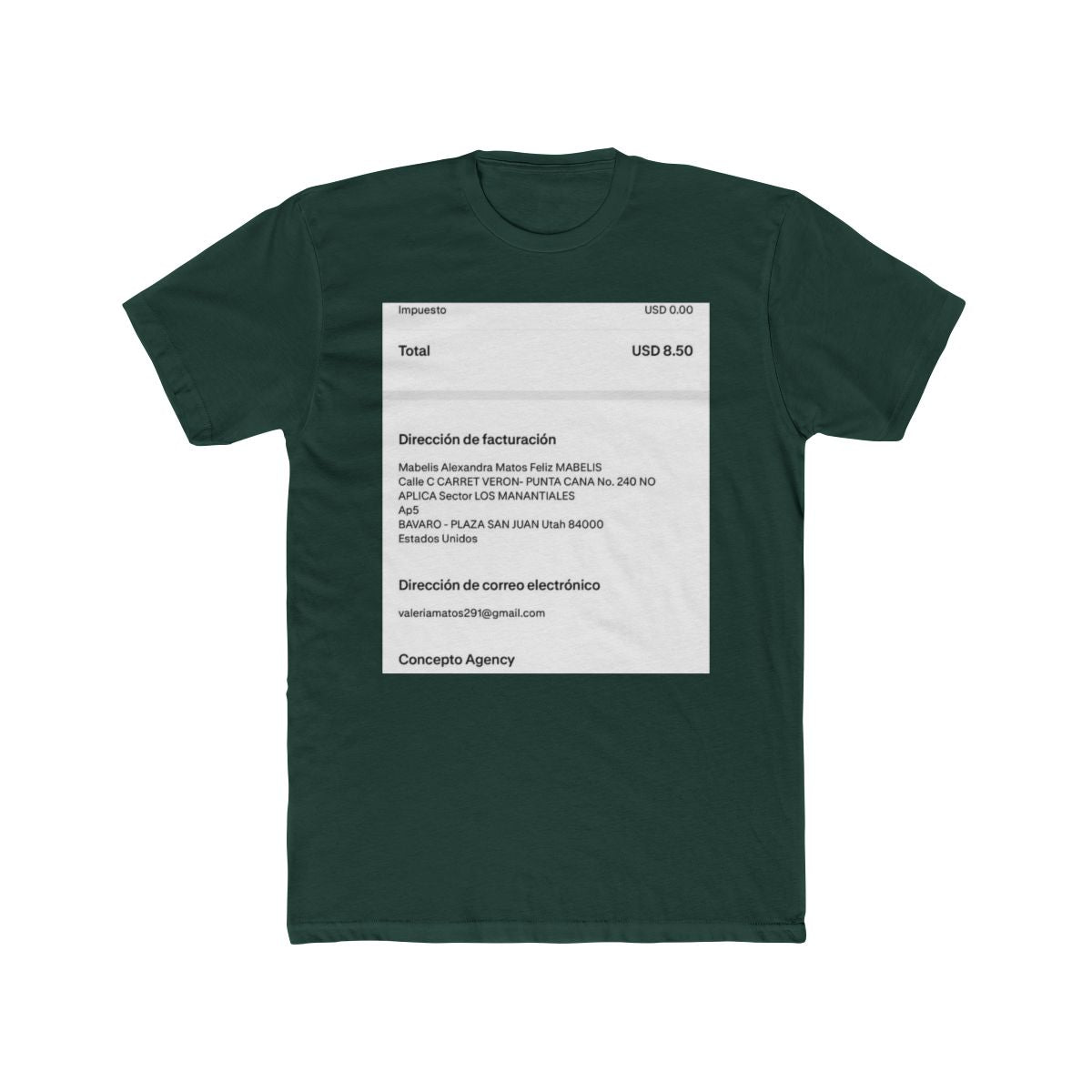 Mabelis Alexandra Matos Feliz's Custom T-Shirt
