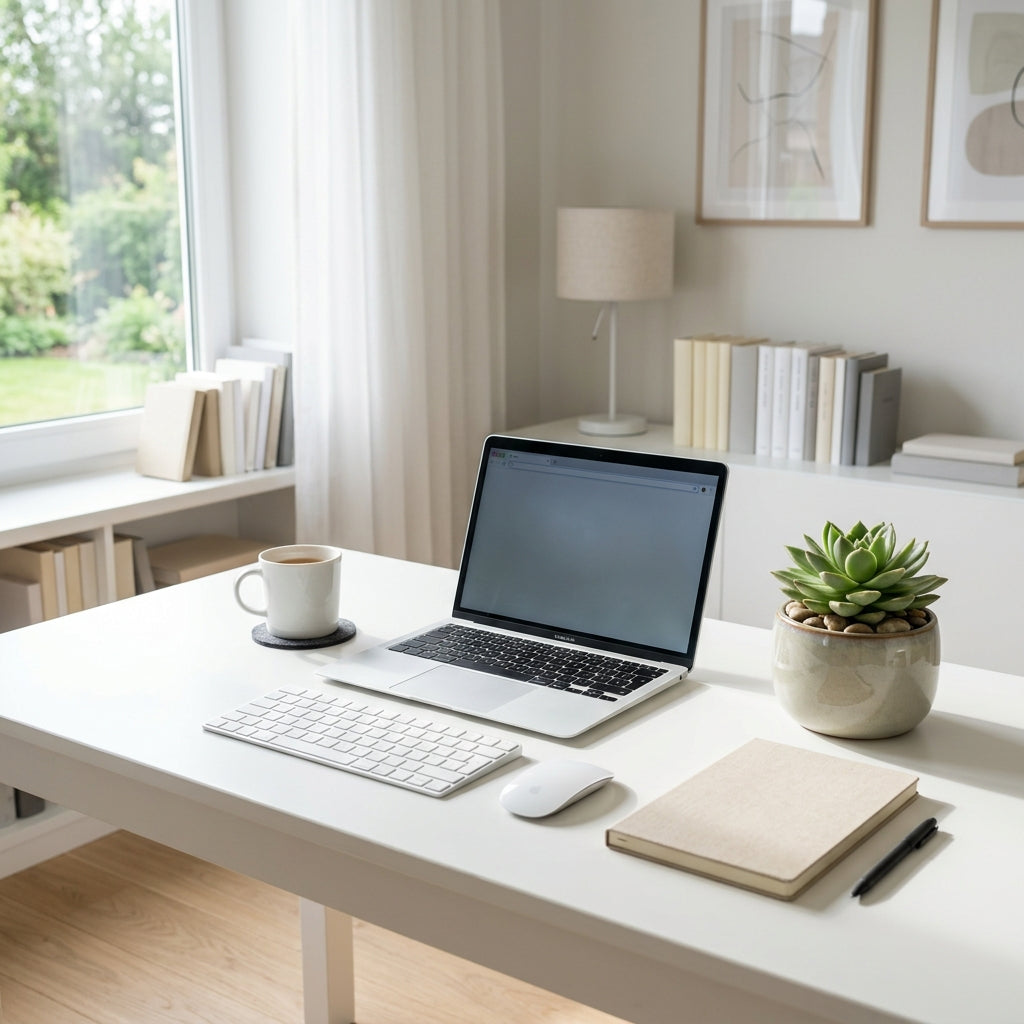Aspirational modern professional workspace